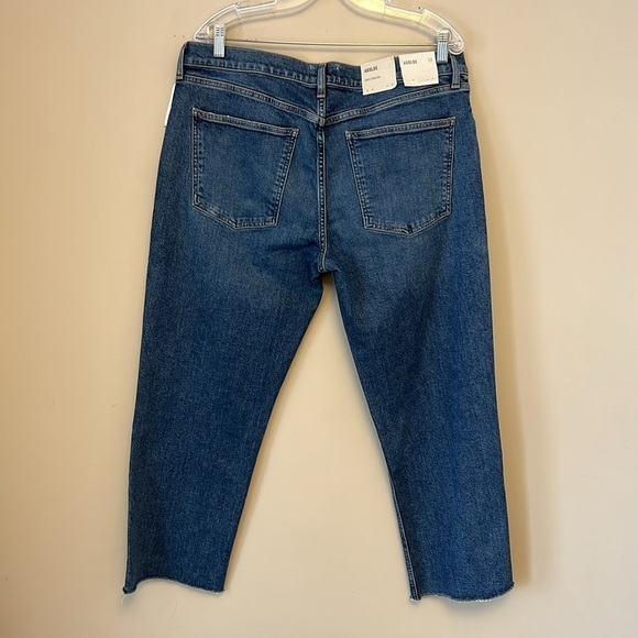 NWT Aritzia AGOLDE Kye Mid Rise Straight Crop in Mirage size 33 - Picture 5 of 14
